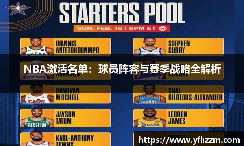 NBA激活名单：球员阵容与赛季战略全解析